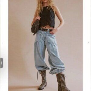 Free People Lotus Jean Womens 24 Casual Boho Y2K Vintage Contemporary Cottage